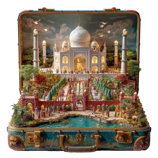 Suitcase – Taj Mahal Wooden Jigsaw Puzzle