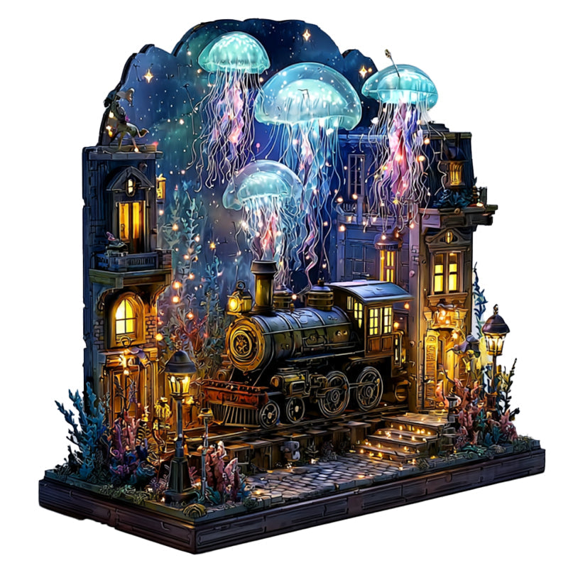 Underwater Platform Wooden Jigsaw Puzzle