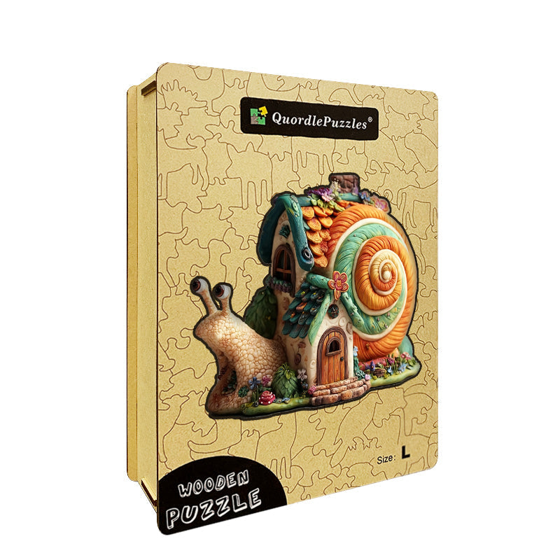 Snail Cottage Wooden Jigsaw Puzzle