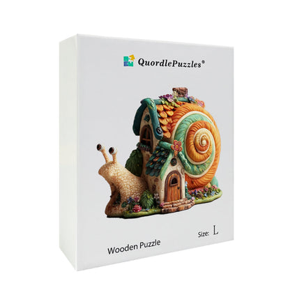 Snail Cottage Wooden Jigsaw Puzzle