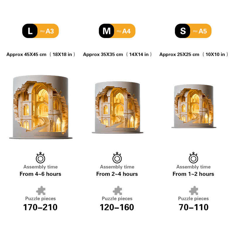 Gothic Cathedral Wooden Puzzle