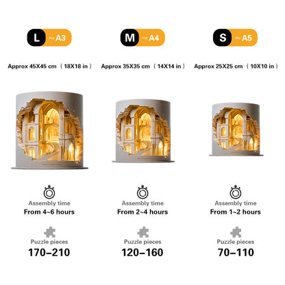 Gothic Cathedral Wooden Puzzle