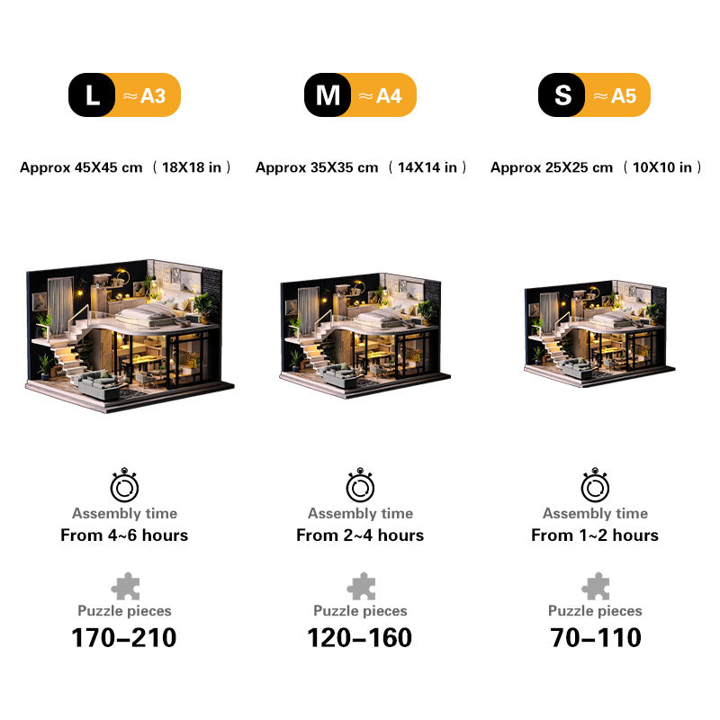 Modern Loft Wooden Puzzle