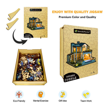 Modern Villa Wooden Puzzle