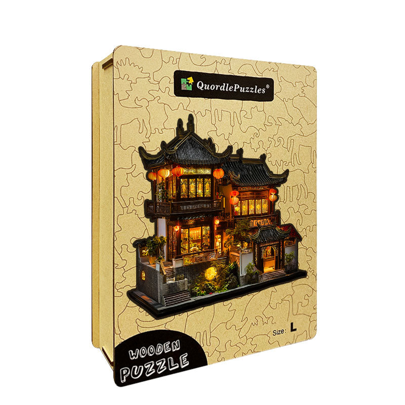 Oriental Courtyard Wooden Puzzle