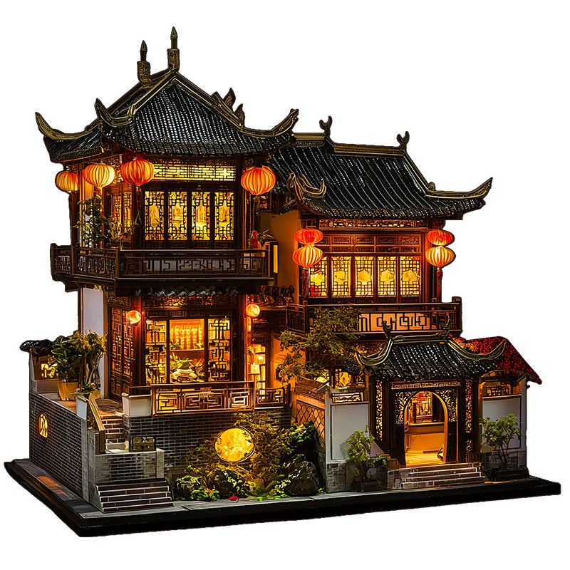 Oriental Courtyard Wooden Puzzle