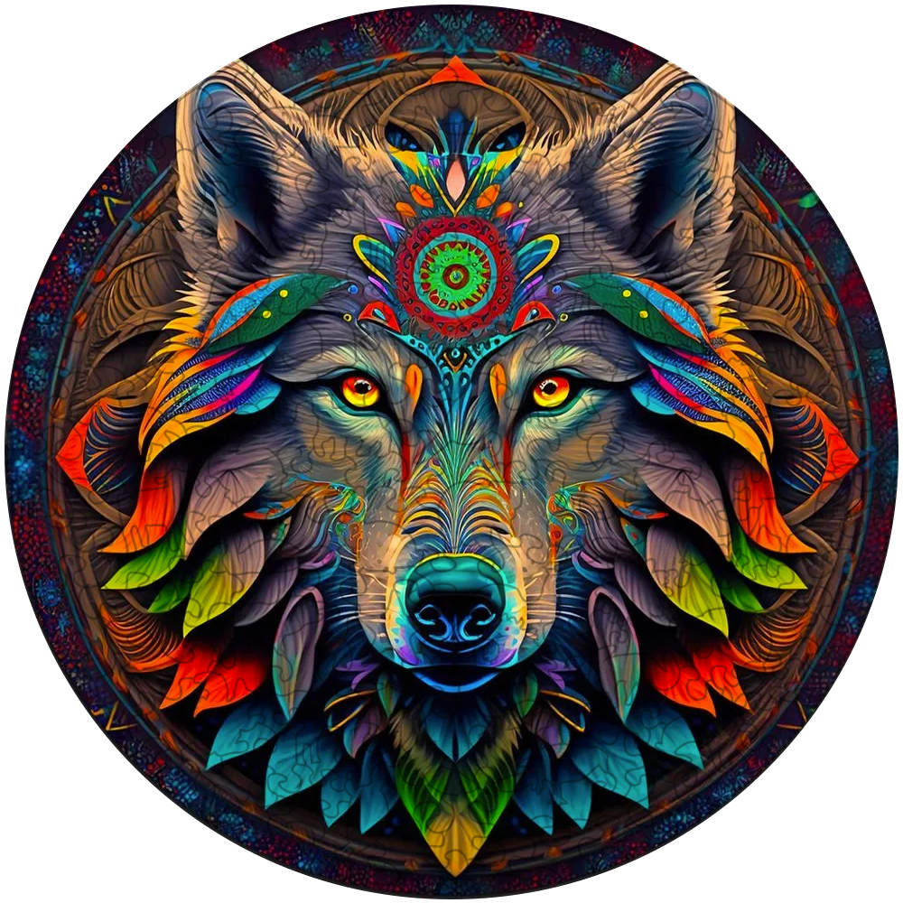 Mandala Volk Wooden Jigsaw Puzzle