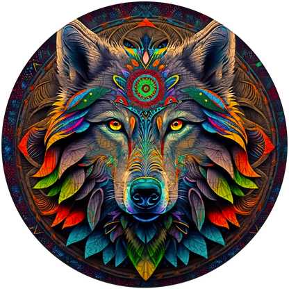 Mandala Volk Wooden Jigsaw Puzzle