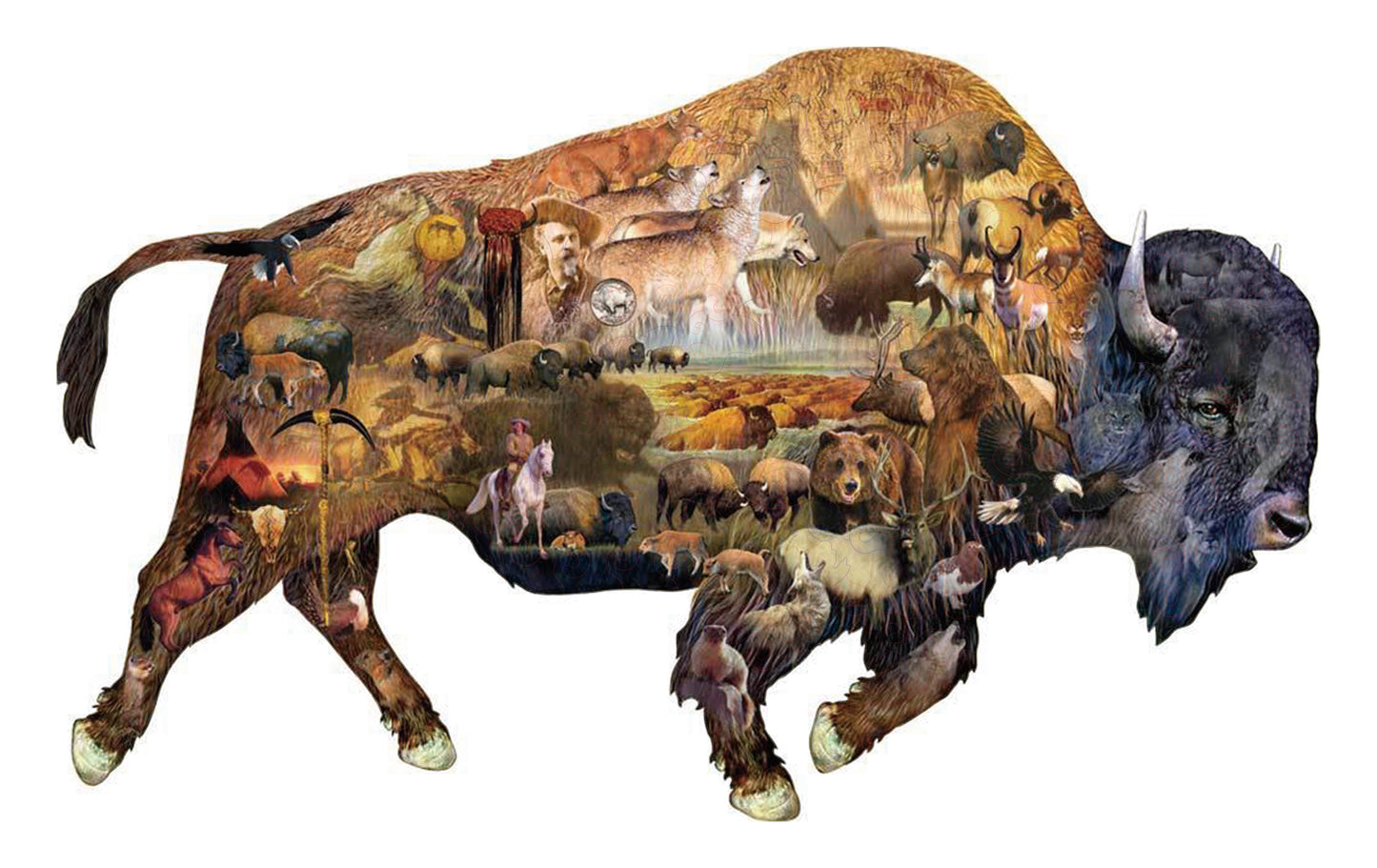 🔥LAST DAY 83% -Prairie Dweller Wooden Jigsaw Puzzle