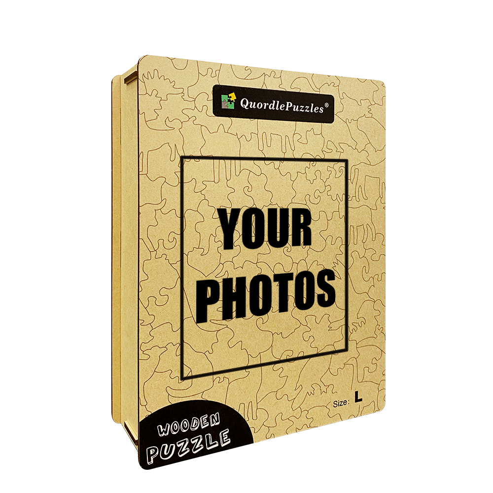 Upload photo custom wooden jigsaw puzzle