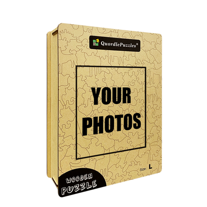 Upload photo custom wooden jigsaw puzzle
