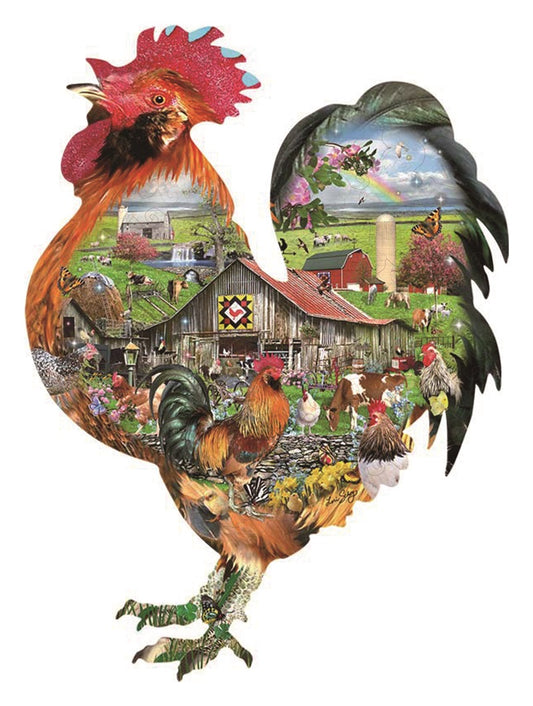 🔥LAST DAY 83% -Rule the roost Wooden Jigsaw Puzzle