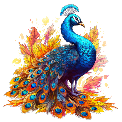 🔥LAST DAY 96% OFF-Striking peacock Wooden Jigsaw Puzzle