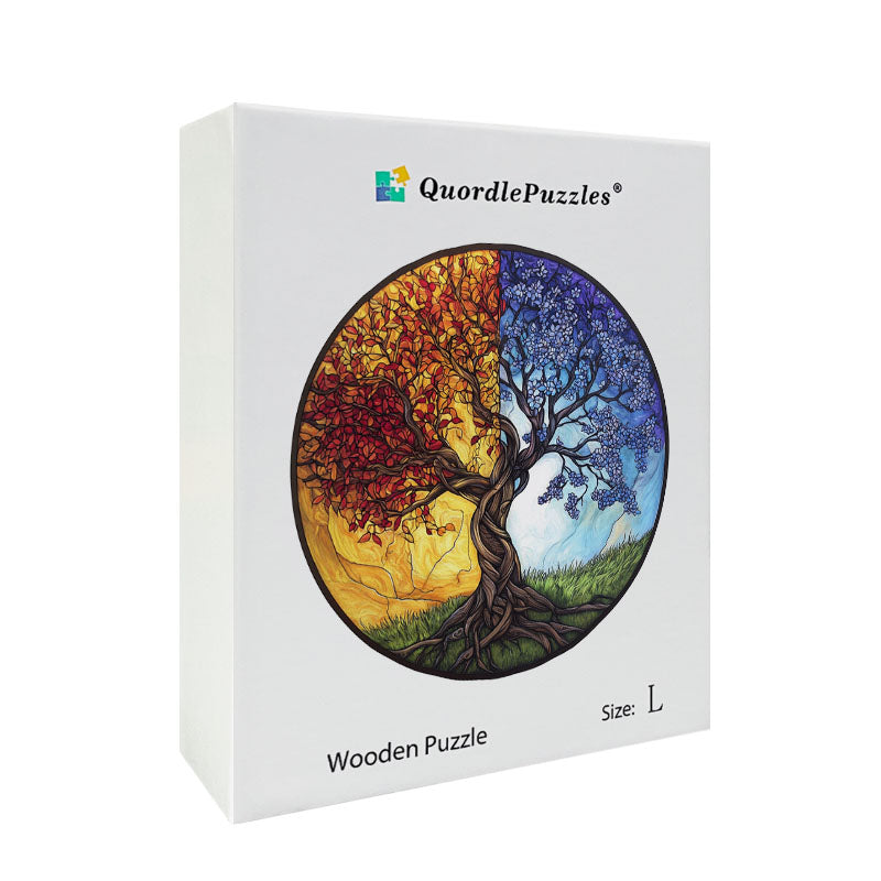 Four Seasons Tree Wooden Jigsaw Puzzle