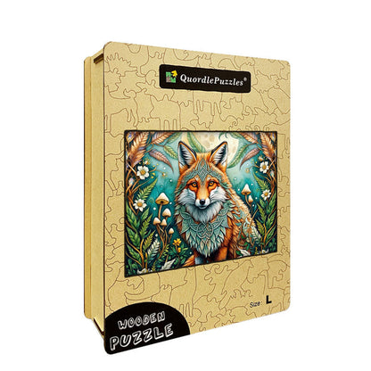 Mystical Fox Wooden Jigsaw Puzzle