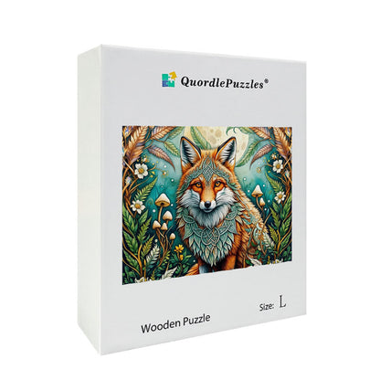 Mystical Fox Wooden Jigsaw Puzzle