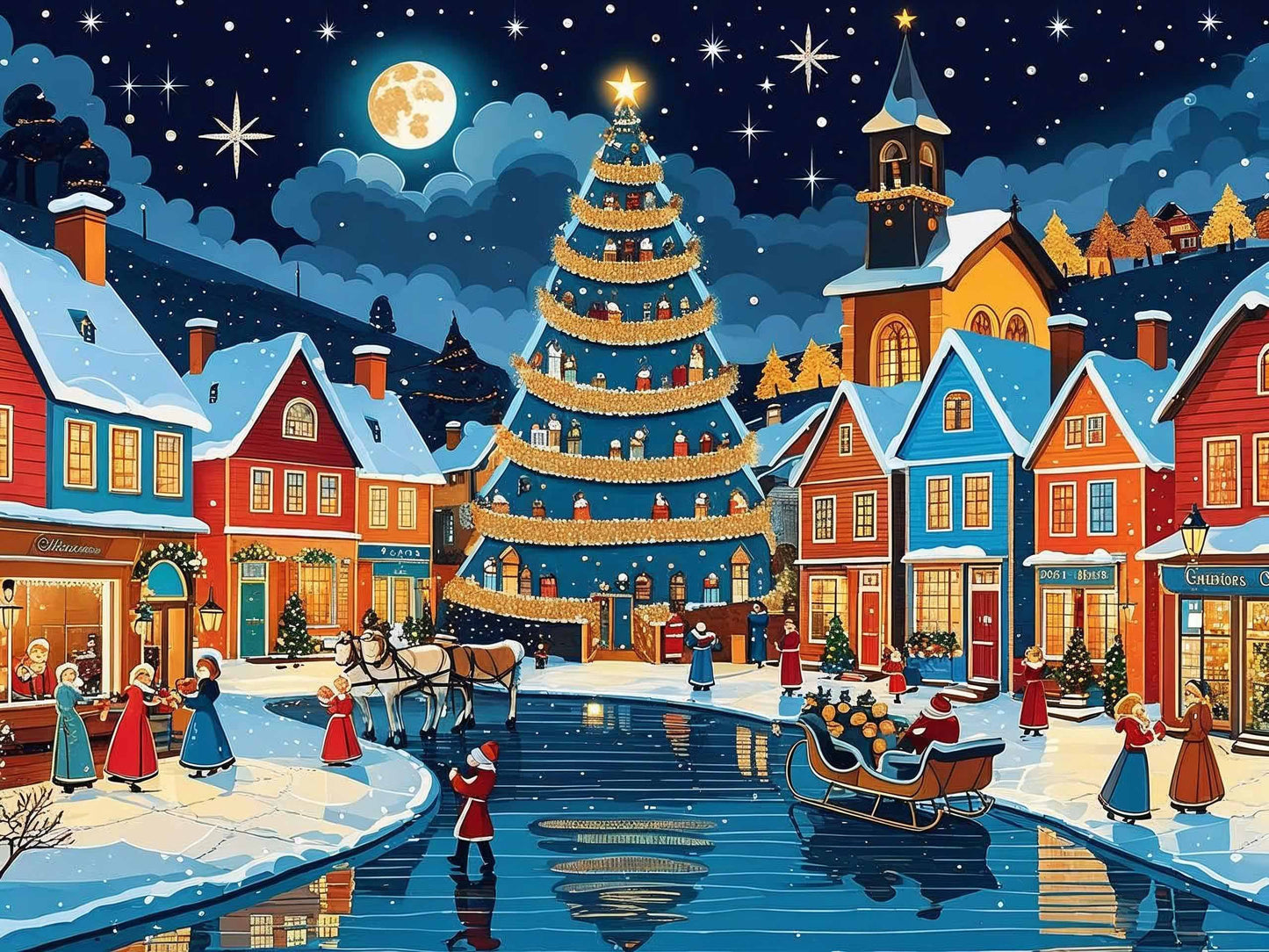 Winter Wonderland Wooden Jigsaw Puzzle