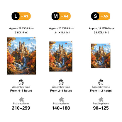 Autumn Castle Wooden Jigsaw Puzzle