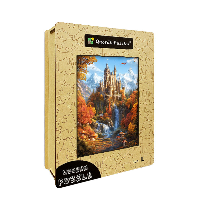 Autumn Castle Wooden Jigsaw Puzzle