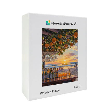 Beach Bar Wooden Jigsaw Puzzle