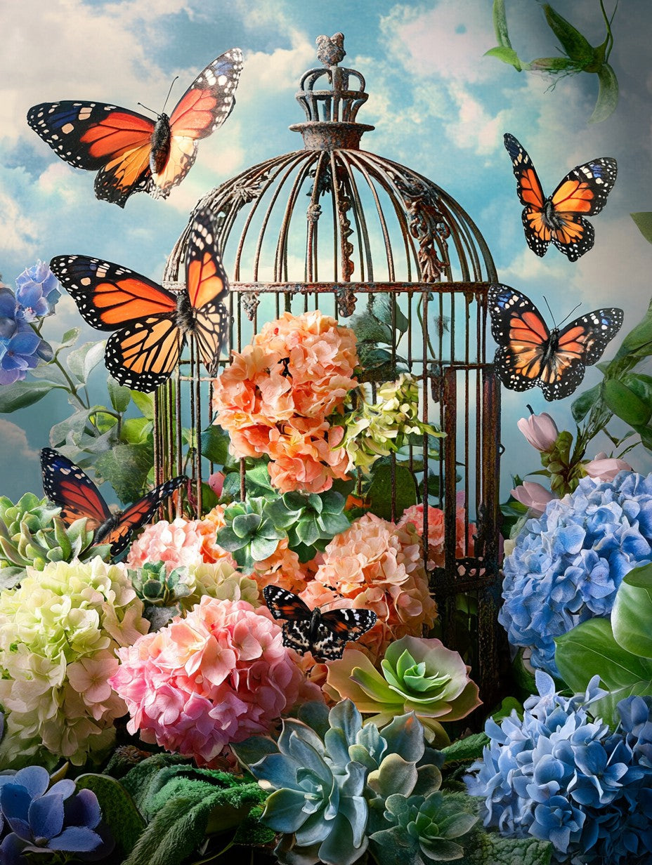 Butterfly Garden Wooden Jigsaw Puzzle