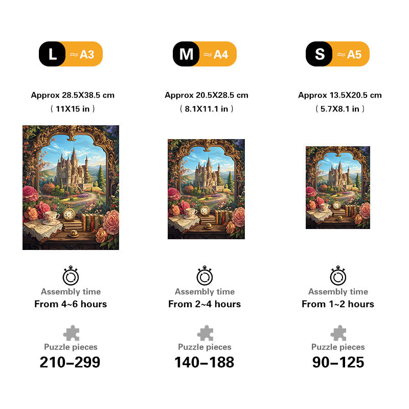 Castle View Wooden Jigsaw Puzzle