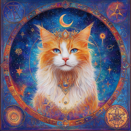 Celestial Cat Wooden Jigsaw Puzzle