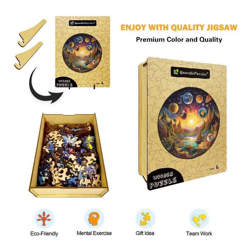 Cosmic Landscape Wooden Jigsaw Puzzle
