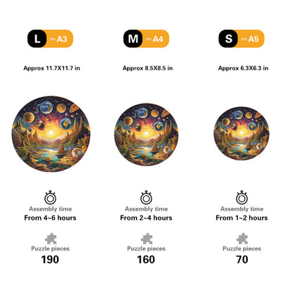 Cosmic Landscape Wooden Jigsaw Puzzle