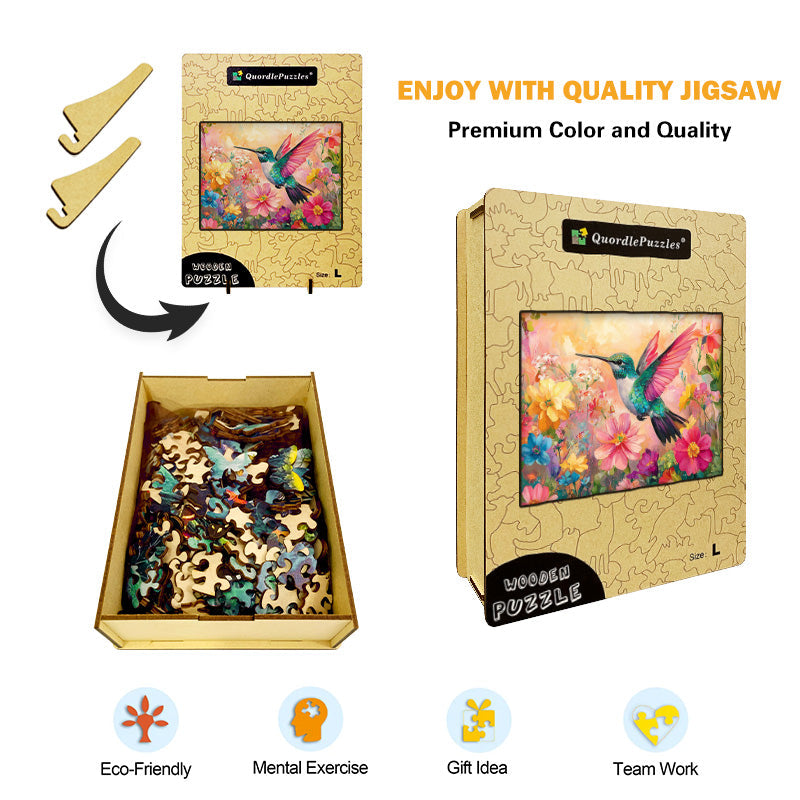 Hummingbird Flight Wooden Jigsaw Puzzle