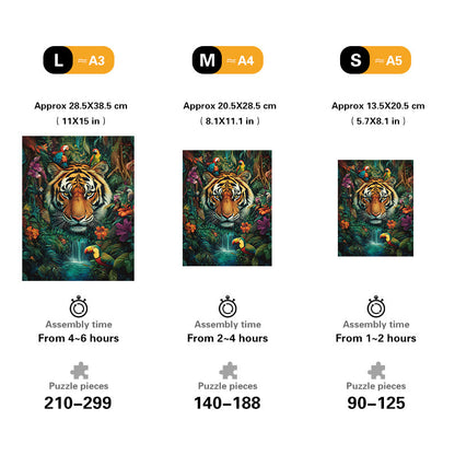 Jungle Tiger Wooden Jigsaw Puzzle