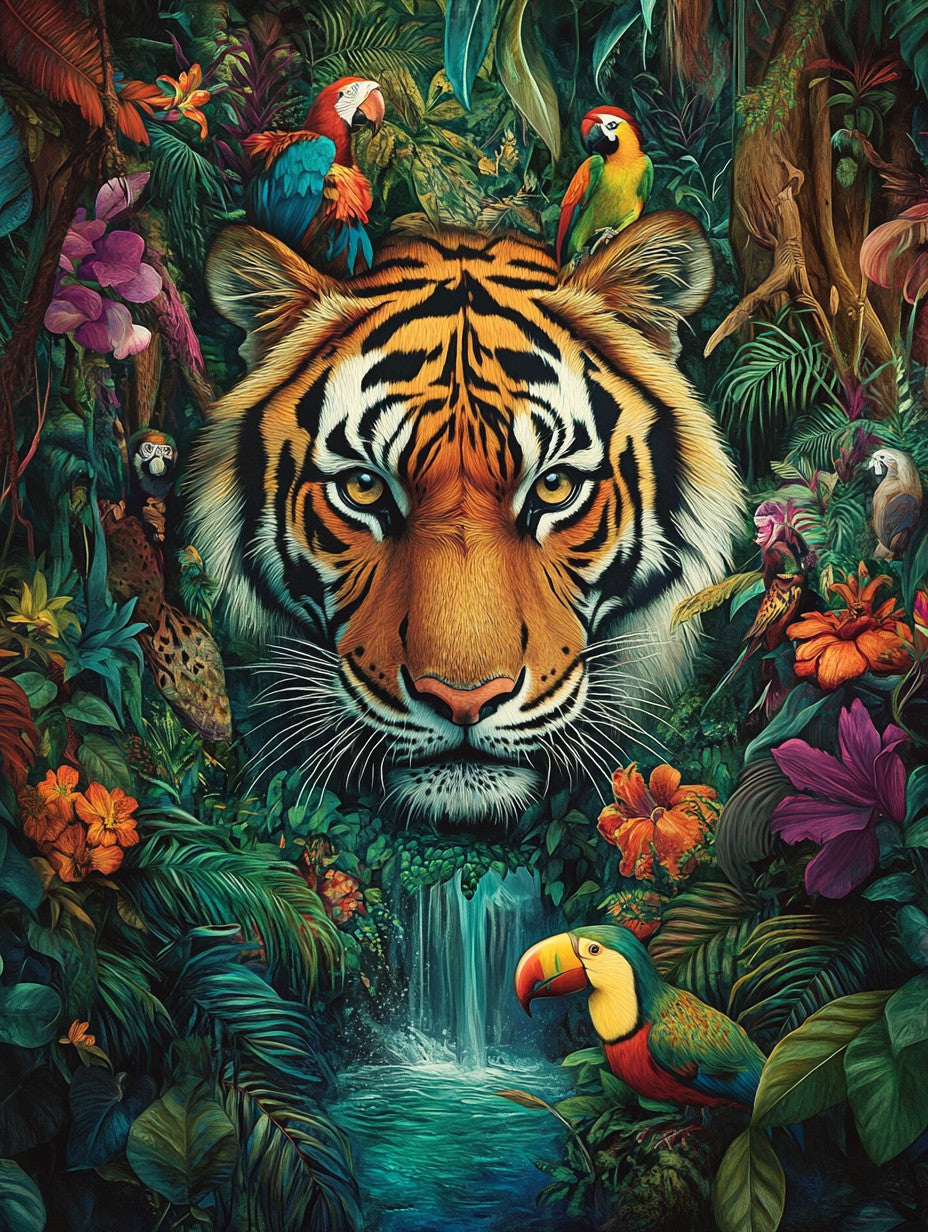 Jungle Tiger Wooden Jigsaw Puzzle