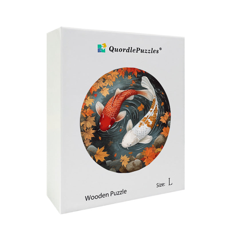 Koi Pond Wooden Jigsaw Puzzle