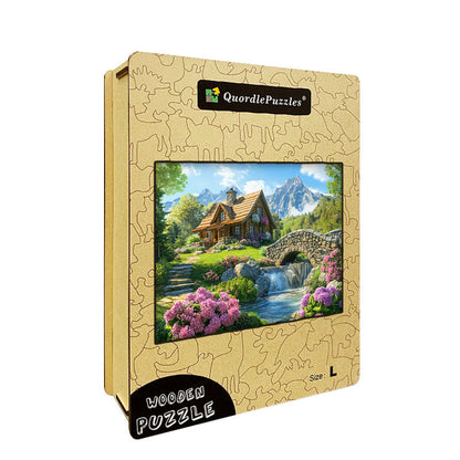 Mountain Chalet Wooden Jigsaw Puzzle