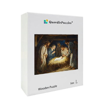 Nativity Scene Wooden Jigsaw Puzzle