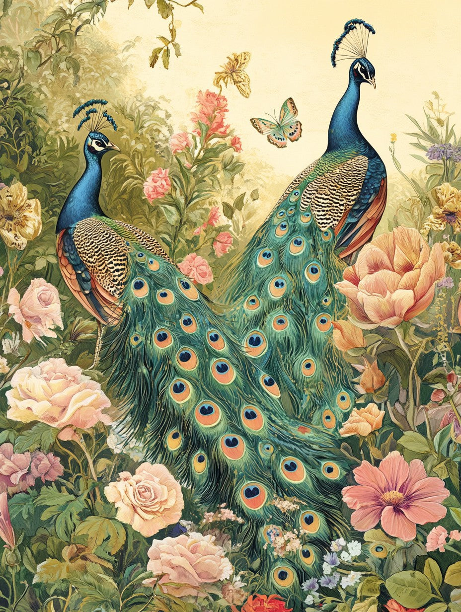 Peacock Display Wooden Jigsaw Puzzle