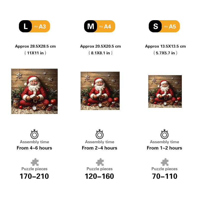 Santa's List Wooden Jigsaw Puzzle