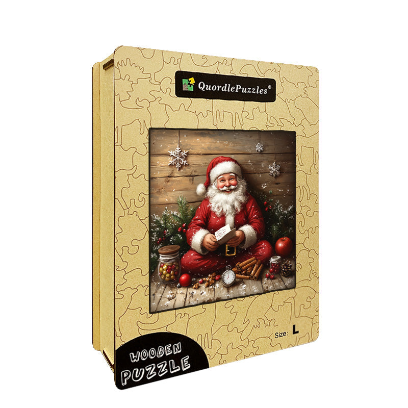 Santa's List Wooden Jigsaw Puzzle
