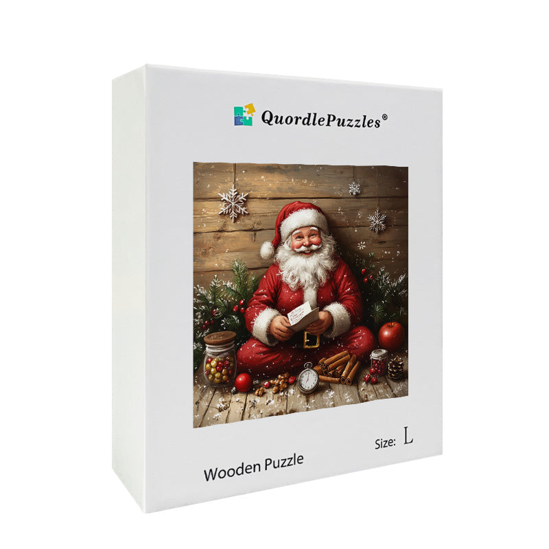 Santa's List Wooden Jigsaw Puzzle