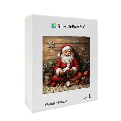 Santa's List Wooden Jigsaw Puzzle