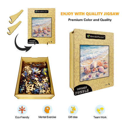 Seashells by the Sea Wooden Jigsaw Puzzle