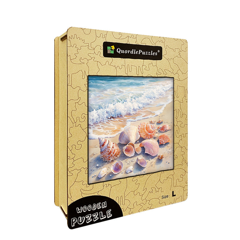 Seashells by the Sea Wooden Jigsaw Puzzle