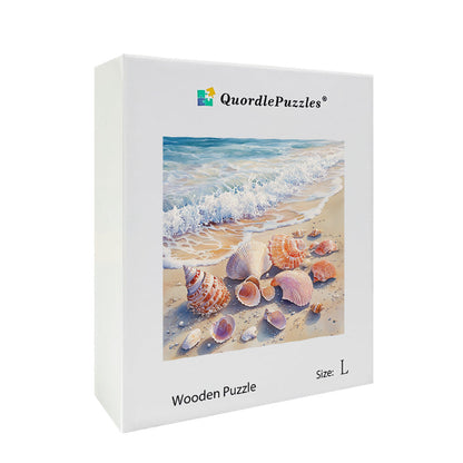 Seashells by the Sea Wooden Jigsaw Puzzle