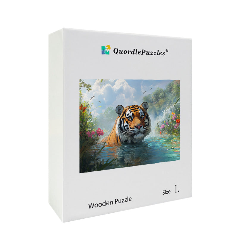 Tiger Splash Wooden Jigsaw Puzzle