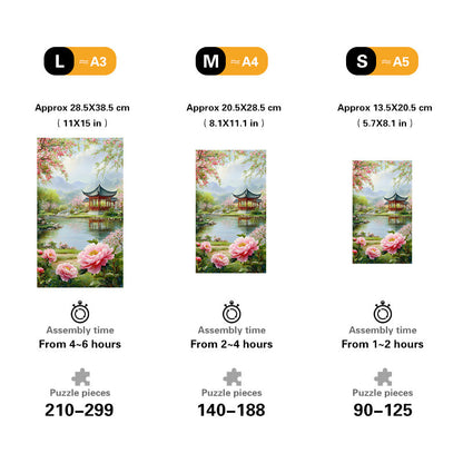 Tranquil Lake Wooden Jigsaw Puzzle