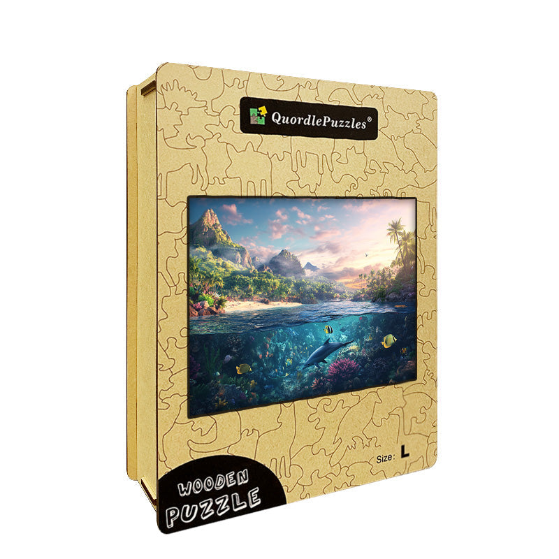 Tropical Ocean Wooden Jigsaw Puzzle