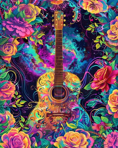 Blooming Strings Wooden Jigsaw Puzzle