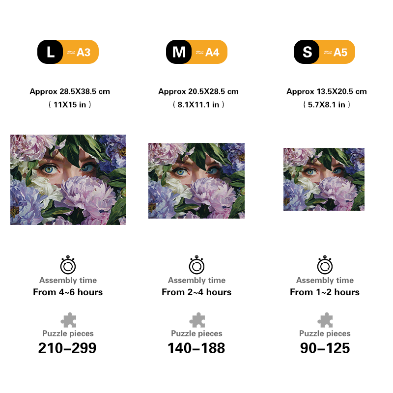 Blossom Gaze Wooden Jigsaw Puzzle