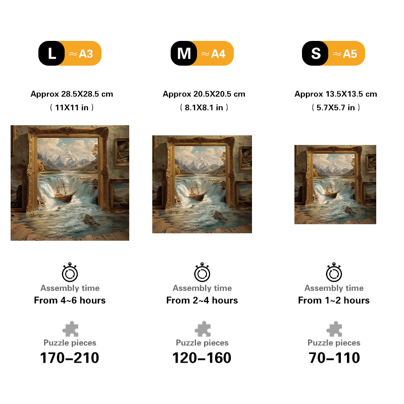 Boat in a Picture Frame Wooden Jigsaw Puzzle