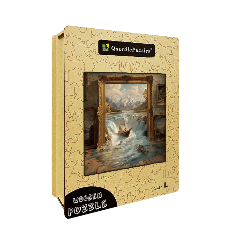 Boat in a Picture Frame Wooden Jigsaw Puzzle
